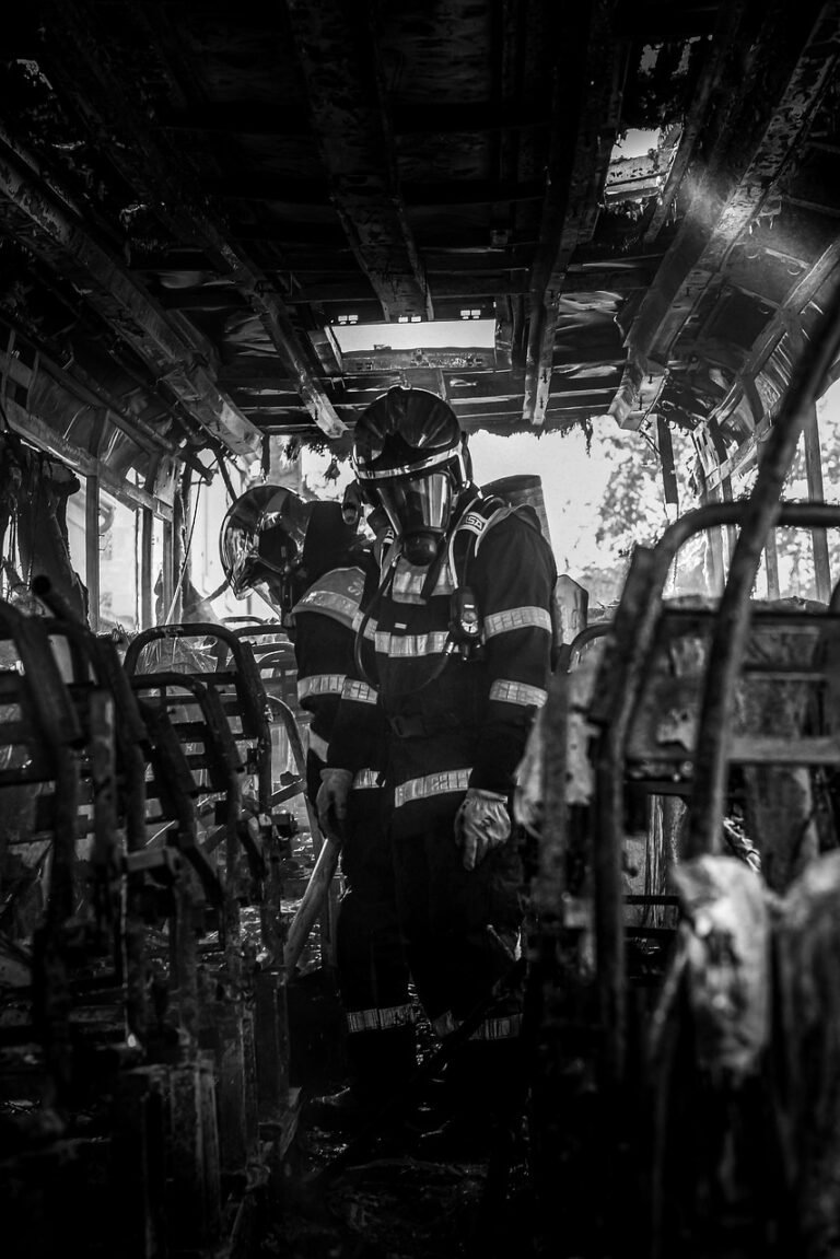 fire, firefighter, fireman, emergency, monochrome, rescue