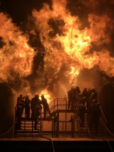 ทีมดับเพลิงฝึกหลักสูตร Fire Advance Lv.2 การวางแผนยุทธวิธีควบคุมเพลิงขนาดใหญ่และการบัญชาการเหตุการณ์ระดับสูงโดย TFGC