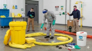 ฝึกอบรมควบคุมสารเคมีรั่วไหล (Chemical Spill Control) เทคนิคการใช้ชุด Spill Kit และวัสดุดูดซับสารเคมีอันตราย โดยทีม TFGC