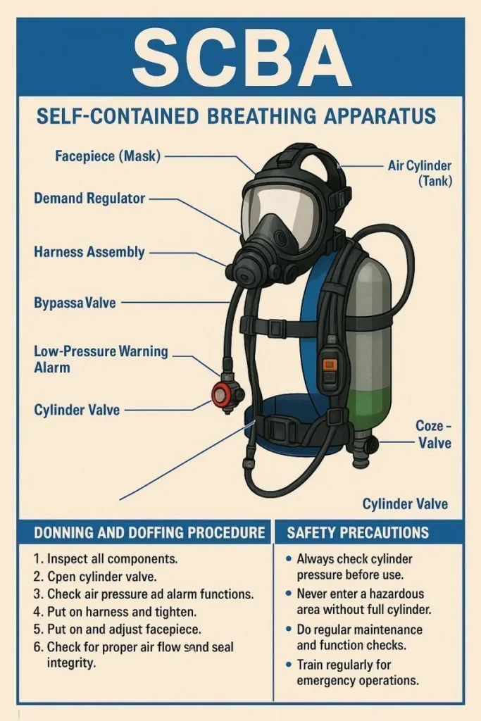 SCBA จัดว่าเป็นหัวใจ ของอุปกรณ์ PPE สำหรับทีมเผชิญเหตุ ไม่ว่าจะเป็น เหตุเพลิงไหม้ การกู้ภัยในที่อับอากาศ และ การตอบโต้สารเคมี ซึ่งใน มาตรฐาน NFPA 470 (472/1072) การเข้าปฏิบัติงานในเขต Hot Zone หรือพื้นที่ที่มีความเข้มข้นของสารเคมีสูง จำเป็นต้องใช้ SCBA ร่วมกับชุดป้องกันสารเคมี Level A หรือ B 

ดังนั้นผู้ใช้งาน จำเป็นต้องมีทักษะในการใช้งาน SCBA อย่างชำนาญ รวมถึง เข้าใจ การควบคุมการทำงานด้วยชุด SCBA หรือ SCBA Control Board อย่างดี  เพื่อให้มีความพร้อม ในการเข้าจัดการเหตุการณ์ฉุกเฉินได้ทันที Initial Response