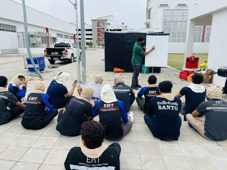 ภาพถ่ายจริงบรรยากาศการฝึกภาคปฏิบัติหลักสูตร ERT ทีมตอบโต้ภาวะฉุกเฉินขั้นสูง ณ ศูนย์ฝึก TFGC ประเทศไทย