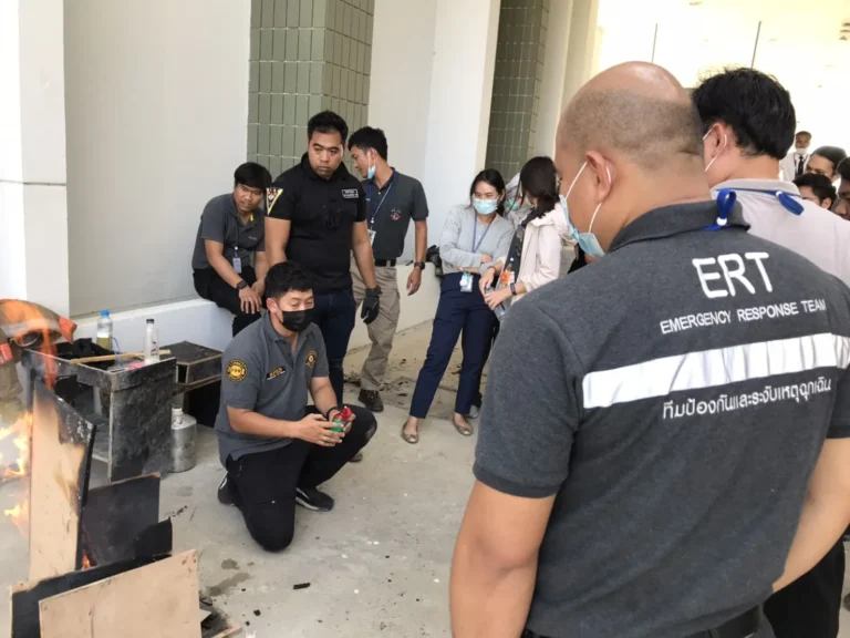 ภาพถ่ายจริงบรรยากาศการฝึกภาคปฏิบัติหลักสูตร ERT ทีมตอบโต้ภาวะฉุกเฉินขั้นสูง ณ ศูนย์ฝึก TFGC ประเทศไทย