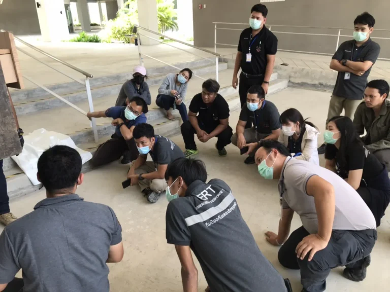 ภาพถ่ายจริงบรรยากาศการฝึกภาคปฏิบัติหลักสูตร ERT ทีมตอบโต้ภาวะฉุกเฉินขั้นสูง ณ ศูนย์ฝึก TFGC ประเทศไทย