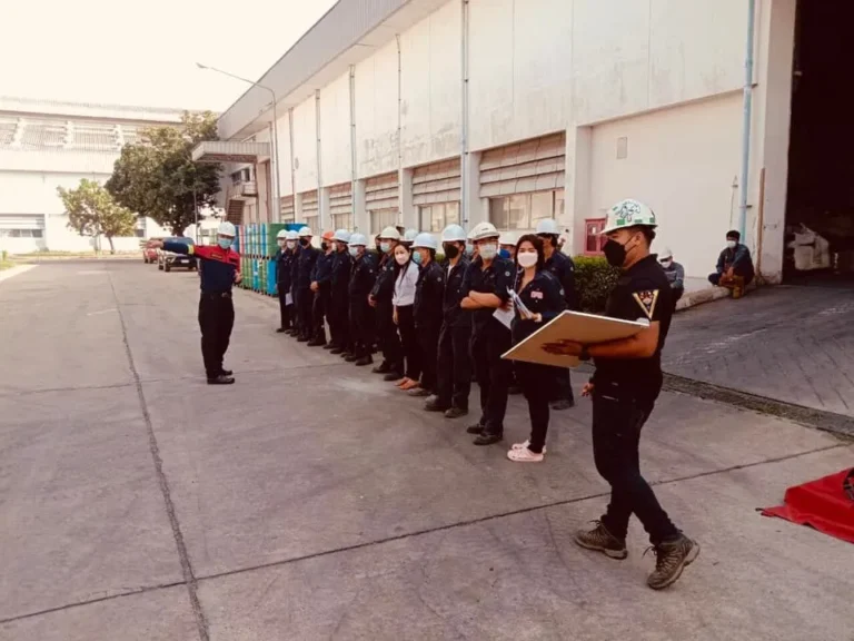 การประเมินสถานการณ์สารเคมีรั่วไหลเบื้องต้นในหลักสูตร Chemical Spill Control ณ TFGC