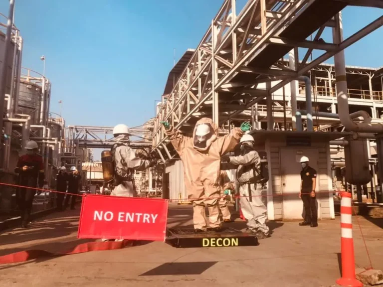ความสำเร็จของผู้เข้าอบรมหลักสูตร Chemical HAZMAT Control กับทีมวิทยากร TFGC