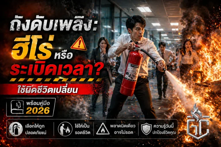 วิธีใช้ถังดับเพลิง