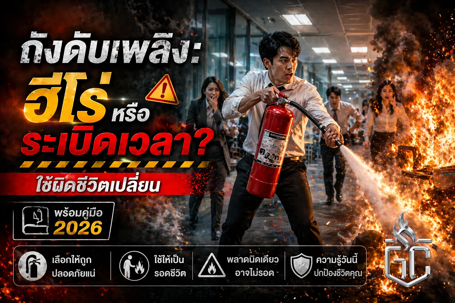 วิธีใช้ถังดับเพลิง