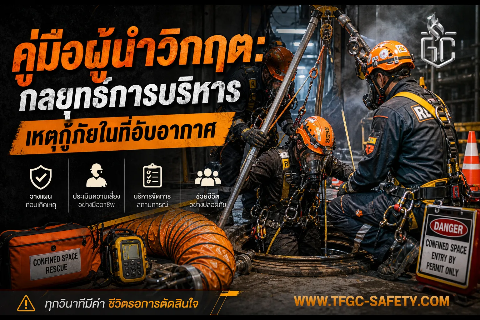 กู้ภัยในพื้นที่อับอากาศ Confined Space Rescue